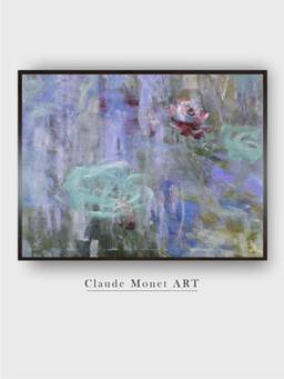 The Art House - Waterlilies and Reflections of a Willow Tree by Claude Monet Painting
