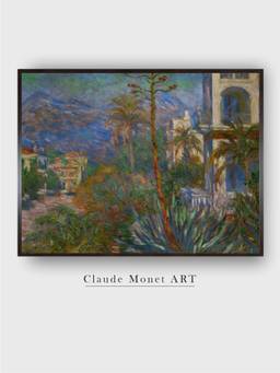 The Art House - Villas in Bordighera, Italy by Claude Monet Painting