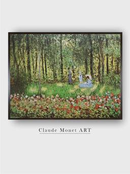 The Art House - Artist's Family in the Garden at Argenteuil by Claude Monet Painting
