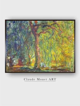 The Art House - Weeping Willow by Claude Monet Painting