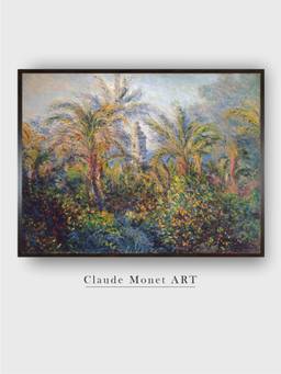 The Art House - Garden in Bordighera, Impression of Morning by Claude Monet Painting