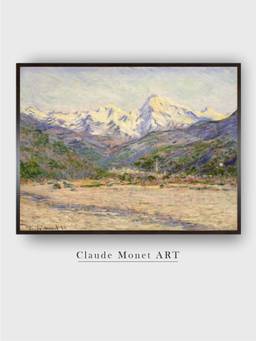 The Art House - The Valley of the Nervia by Claude Monet Painting