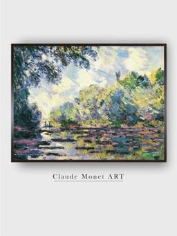 The Art House - The Seine at Giverny by Claude Monet Painting
