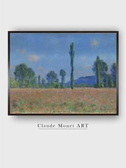 The Art House - Poppy Field, Giverny by Claude Monet Painting