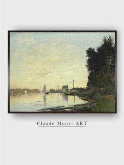 The Art House - Argenteuil, Late Afternoon by Claude Monet Painting
