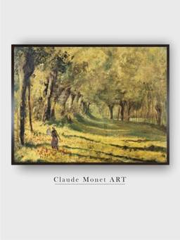 The Art House - Woman in the Forest by Claude Monet Painting