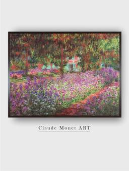 The Art House - The Artist's Garden at Giverny by Claude Monet Painting