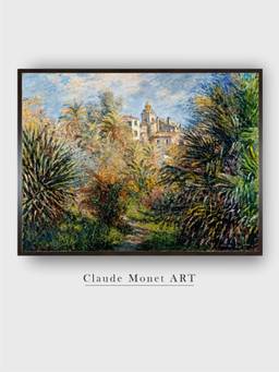 The Art House - Jardin de Bordighera by Claude Monet Painting