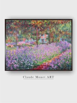 The Art House - The Artist's Garden at Giverny by Claude Monet Painting