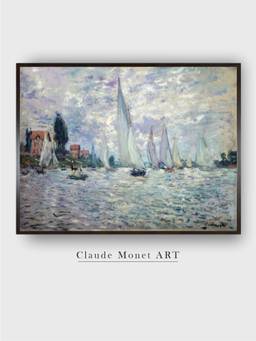 The Art House - Regatta in Argenteuil by Claude Monet Painting