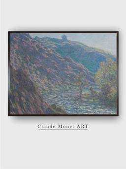 The Art House - The Petite Creuse River by Claude Monet Painting