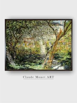 The Art House - A Garden in Vetheuil; Le Jardin De Vetheuil by Claude Monet Painting