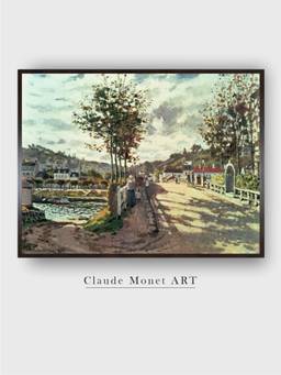 The Art House - The Seine at Bougival by Claude Monet Painting