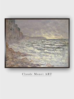 The Art House - The Sea at Fecamp by Claude Monet Painting