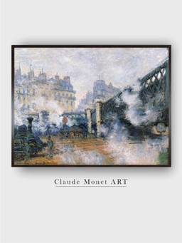 The Art House - The Pont De L'Europe, Gare Saint-Lazare by Claude Monet Painting