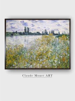The Art House - ile aux Fleurs near Vetheuil by Claude Monet Painting