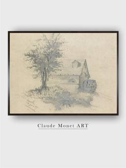 The Art House - Moulin on the Lezarde by Claude Monet Painting