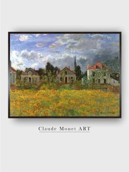 The Art House - Houses in Countryside by Claude Monet Painting