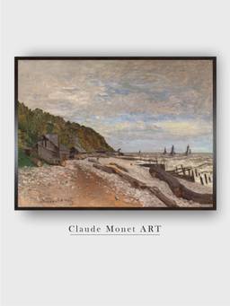 The Art House - Le Chantier De Petits Navires, Pres De Honfleur by Claude Monet Painting