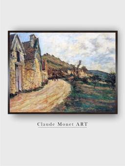 The Art House - Les Roches at Falaise Near Giverny by Claude Monet Painting