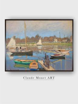 The Art House - Le Bassin D'argenteuil by Claude Monet Painting