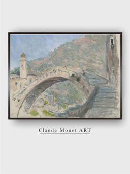The Art House - Bridge at Dolceacqua by Claude Monet Painting