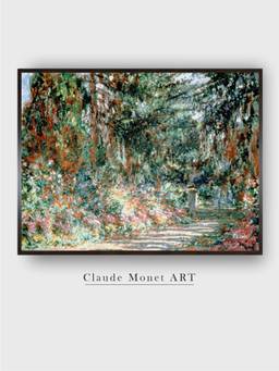 The Art House - Monet's Garden by Claude Monet Painting