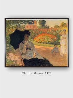 The Art House - Camille in the Garden with Jean and His Nanny by Claude Monet Painting