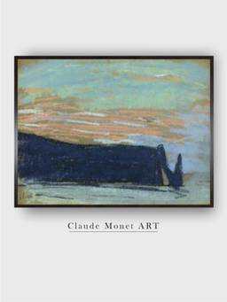 The Art House - Les Nymph Soleil couchant by Claude Monet Painting