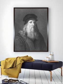 The Art House - Leonardo Da Vinci Framed Wall Art Painting