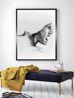 The Art House - Study Soldier Framed Wall Art Painting