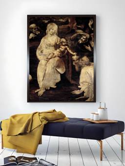 The Art House - Adoration Detail Framed Wall Art Painting