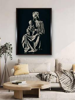 The Art House - Madonna Laughing Framed Wall Art Painting