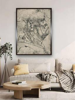 The Art House - Grotesque Profile Framed Wall Art Painting