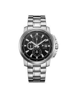 Aries Gold - Contender Chronograph Watch With Sapphire Glass For Mens- G 7301 S-Black