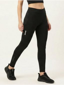 WINEBERRY - Women Regular Fit Black Running Track Pant