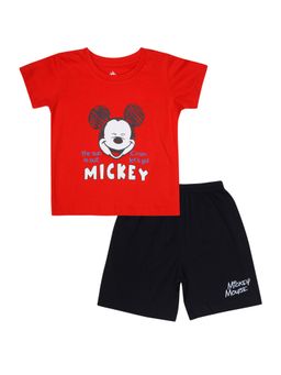 Bodycare - Typography T-Shirt with Shorts Half Sleeves (Set of 2)