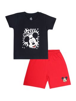 Bodycare - Typography T-Shirt with Shorts Half Sleeves (Set of 2)