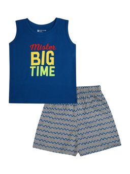 Bodycare - Typography T-Shirt with Shorts Sleeveless (Set of 2)