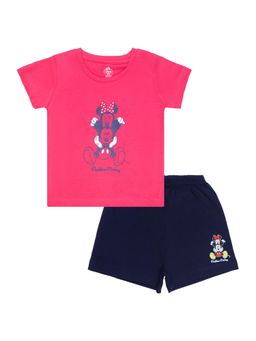 Bodycare - Typography T-Shirt with Shorts Half Sleeves (Set of 2)