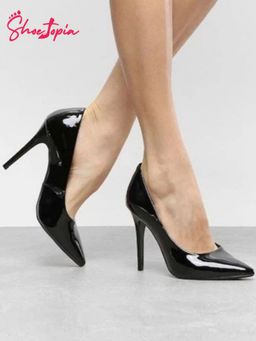 Shoetopia - Women Solid Black Heels