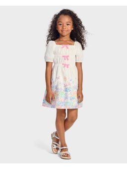 Gymboree - Girls Garden Party Floral Bunny Bow Dress