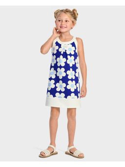 Gymboree - Girls Floral Halter Shift Blue Belle Dress