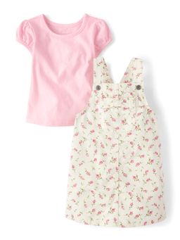 The Children's Place - Girls Floral Skirtall Co-Ord Set