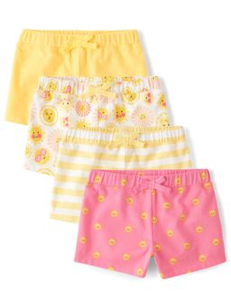 The Children's Place - Multi-Color Girls Print Shorts (Pack of 4)