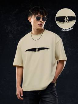 The Souled Store - Solar Activated: Oni Mask Men Oversized T-Shirts