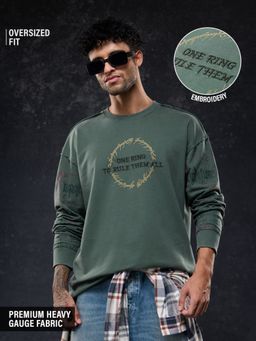 The Souled Store - Official LOTR: One Ring Men Oversized Full Sleeve T-Shirts