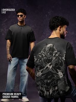 The Souled Store - Official Black Panther: The King Men Oversized T-Shirts