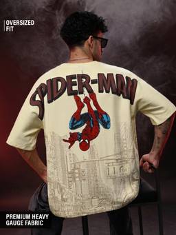 The Souled Store - Official Marvel Spider-Man: Spider Surge Men Oversized T-Shirts