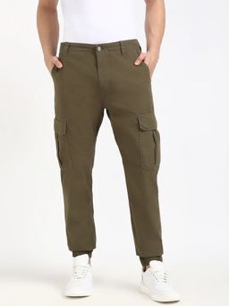 Tommy Hilfiger - Men Slim Fit Solid Mid Rise Cargo
